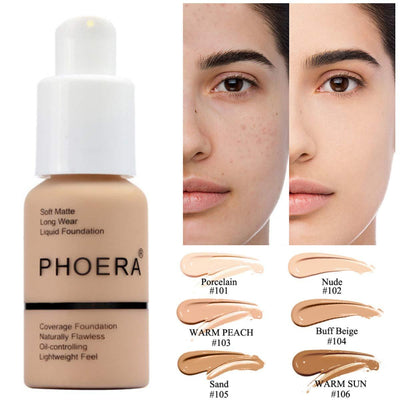 Explosive Press Type oil control matte concealer foundation cream in multiple shades for natural, flawless, and long-lasting coverage