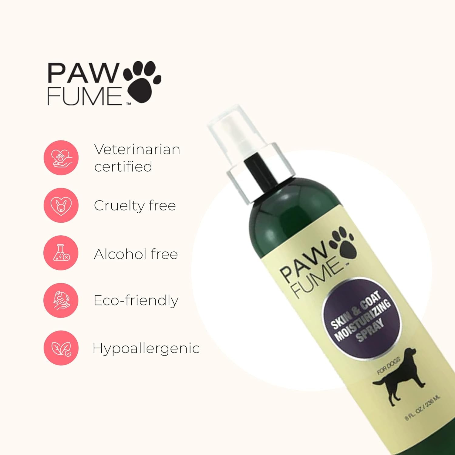 Pawfume Spray Dog Lotion for Dry Skin + Dog Shampoo and Conditioner