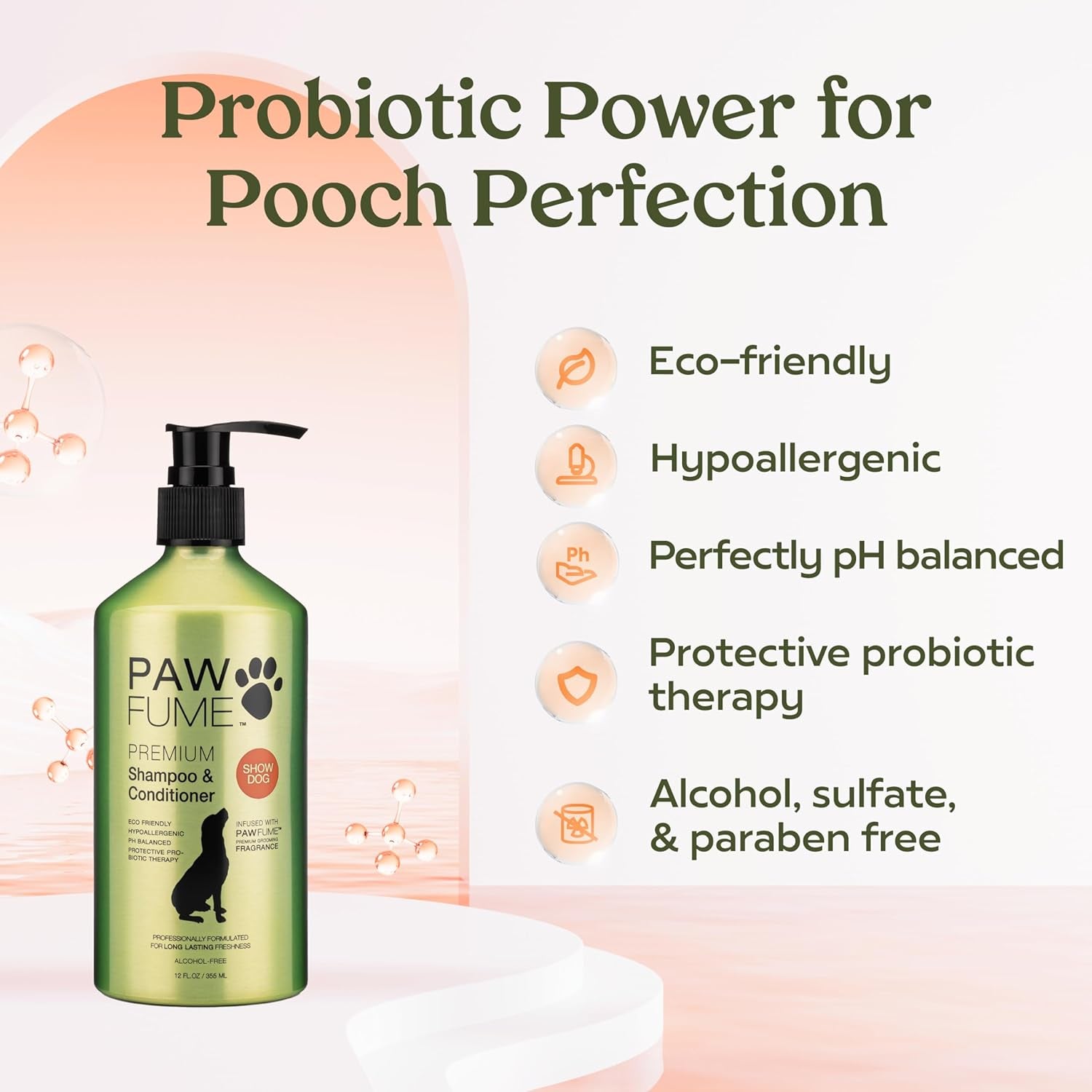 Pawfume Spray Dog Lotion for Dry Skin + Dog Shampoo and Conditioner