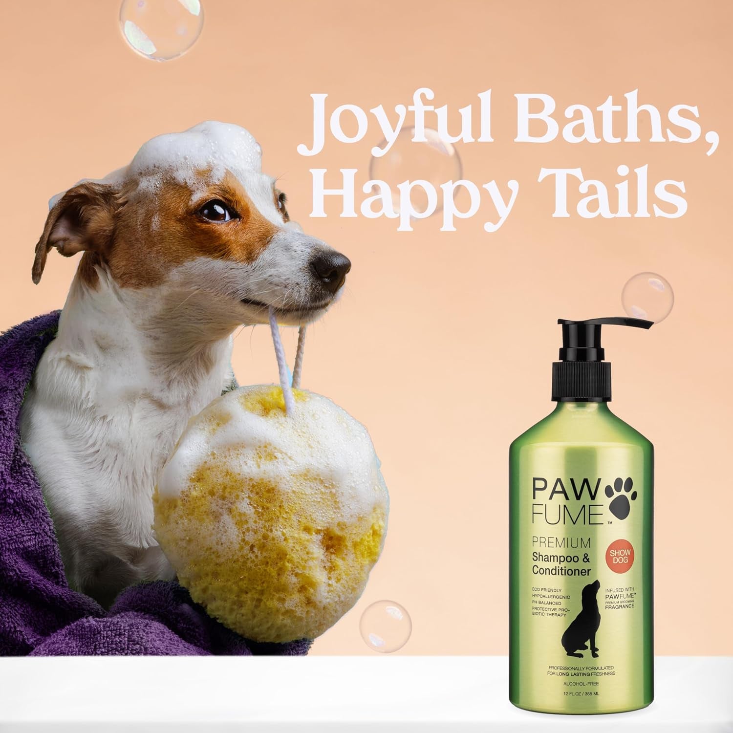 Pawfume Spray Dog Lotion for Dry Skin + Dog Shampoo and Conditioner
