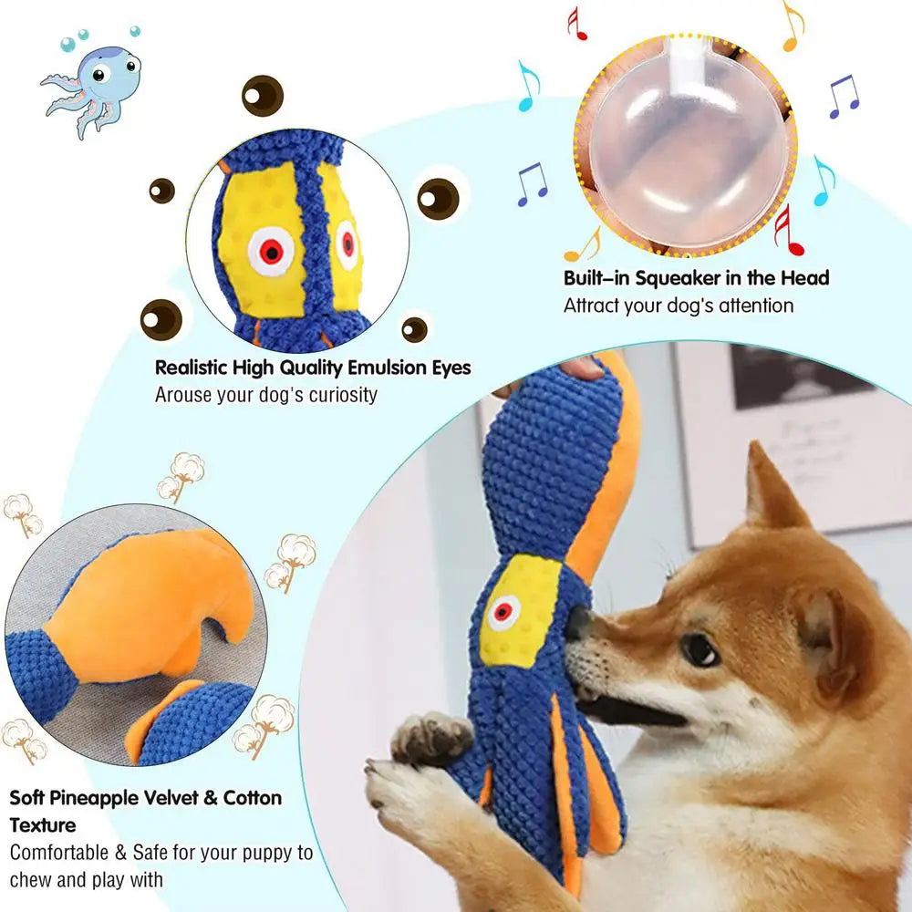 No Stuffing Dog Toys Squeaky Dog Toys Chewers Interactive Puppy Teether Pet Supplies For Small Medium And Large Pets Reduce