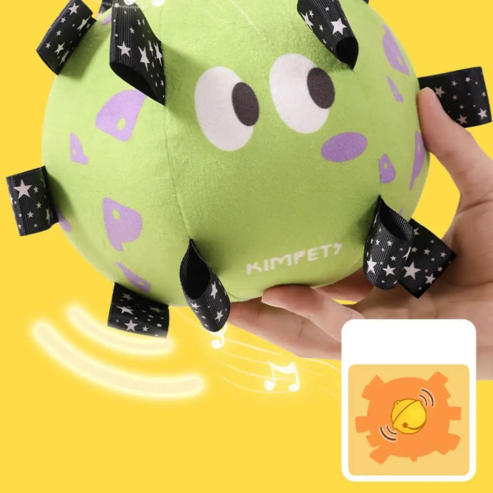 Dog Toy Plush Football Interactive Dog Toy Ball Built-in Bell Bite-Resistant Dog Training Special Ball Pet Ball Supplies