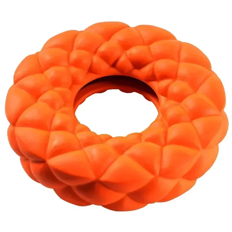 Pet Dog Chewing Toy Foraging Plate Rubber Ring Leak Feeder Resistant To Bite Molar Foraging Interactive Game Educational Toys