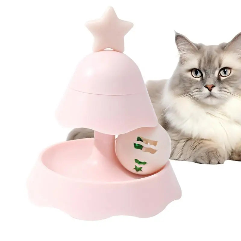 Interactive Turntable Cat Ball Toy