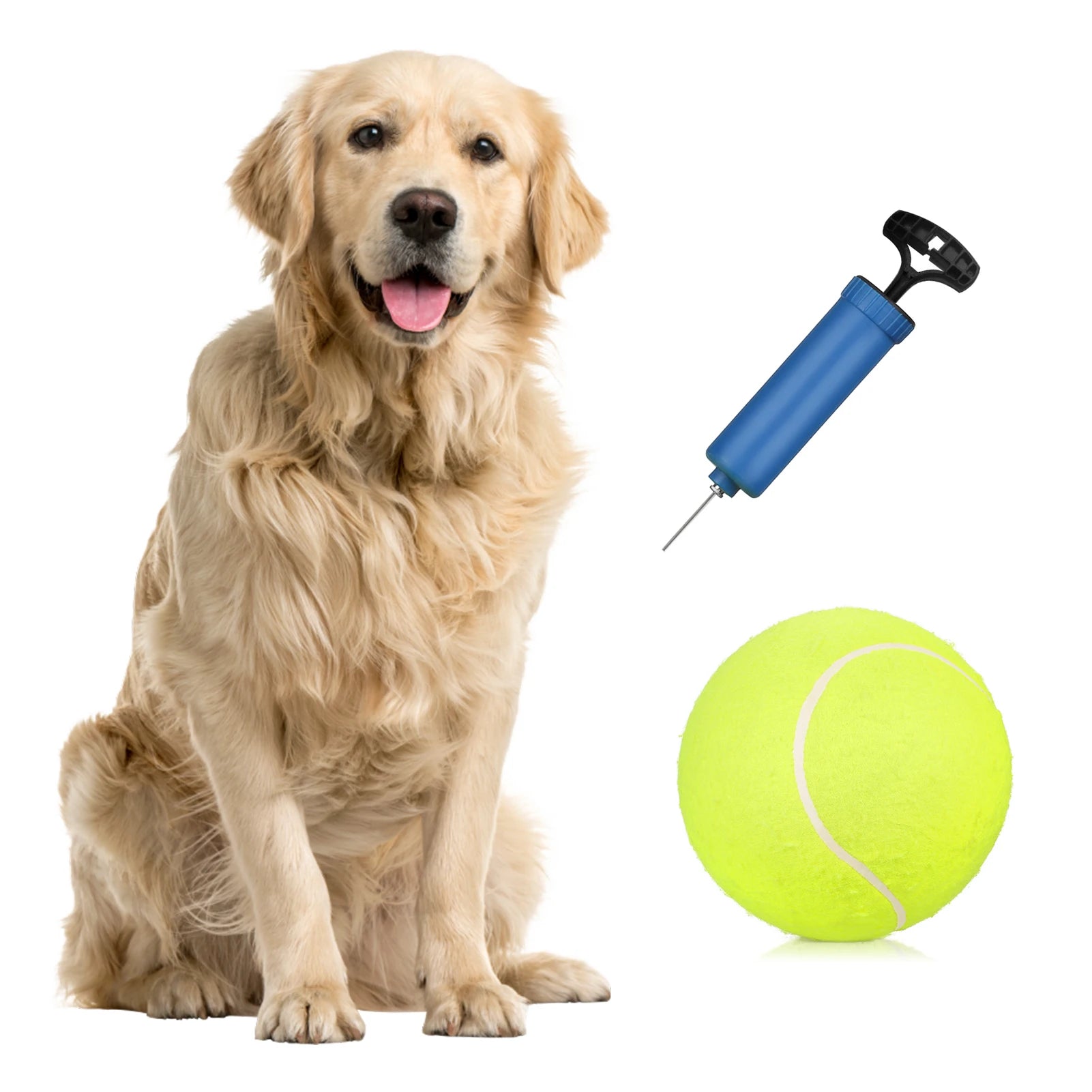 9.5 Inch Oversize Giant Tennis Balls Inflatable Tennis Ball Dog Toy Balls For Signature Children Adult Pets Dogs Cats Fun
