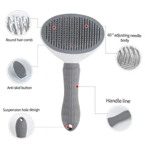 Non-Slip Grooming Brush  Dogs and Cats Pet Dog Grooming Equipment Hair Removal Brush Made of Stainless Steel Accessories Cat