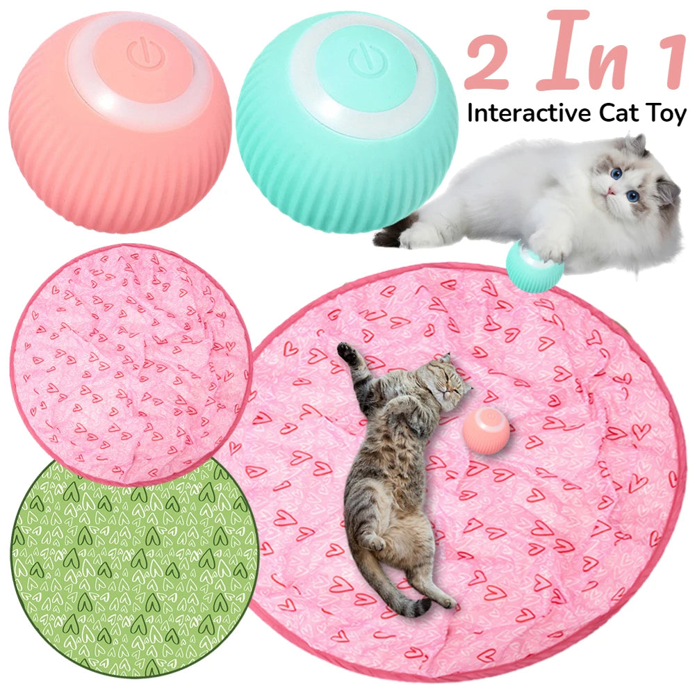 2-in-1 Interactive Cat Toy