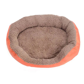 Super Soft Pet Bed Kennel Dog Round Cat Winter Warm Sleeping Bag Long Plush Puppy Cushion Mat Portable Cat Supplies 35/46 / 68cm