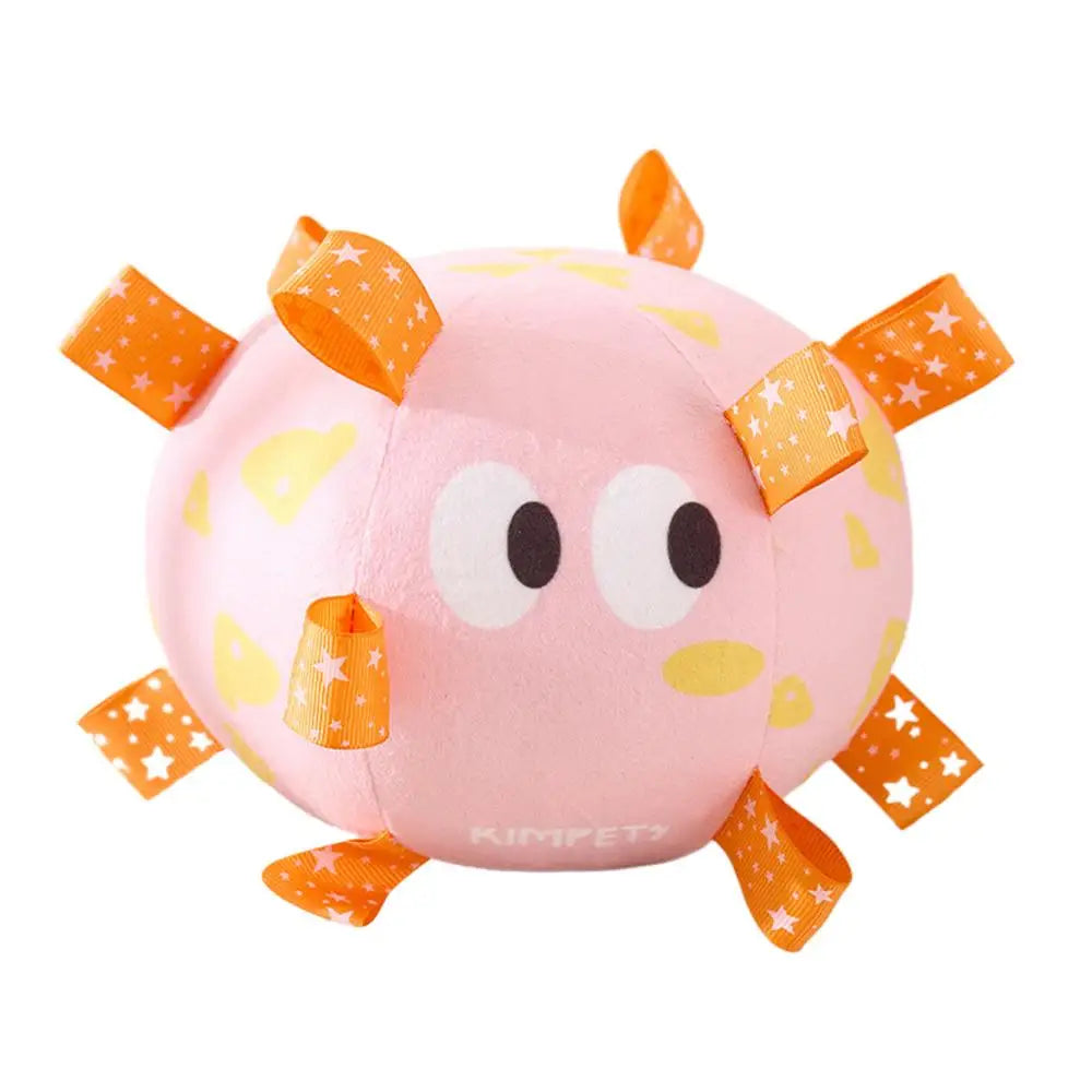 Dog Toy Plush Football Interactive Dog Toy Ball Built-in Bell Bite-Resistant Dog Training Special Ball Pet Ball Supplies
