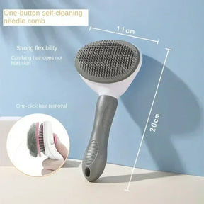 Non-Slip Grooming Brush  Dogs and Cats Pet Dog Grooming Equipment Hair Removal Brush Made of Stainless Steel Accessories Cat