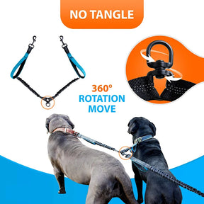 Hands-Free Double Dog Leash