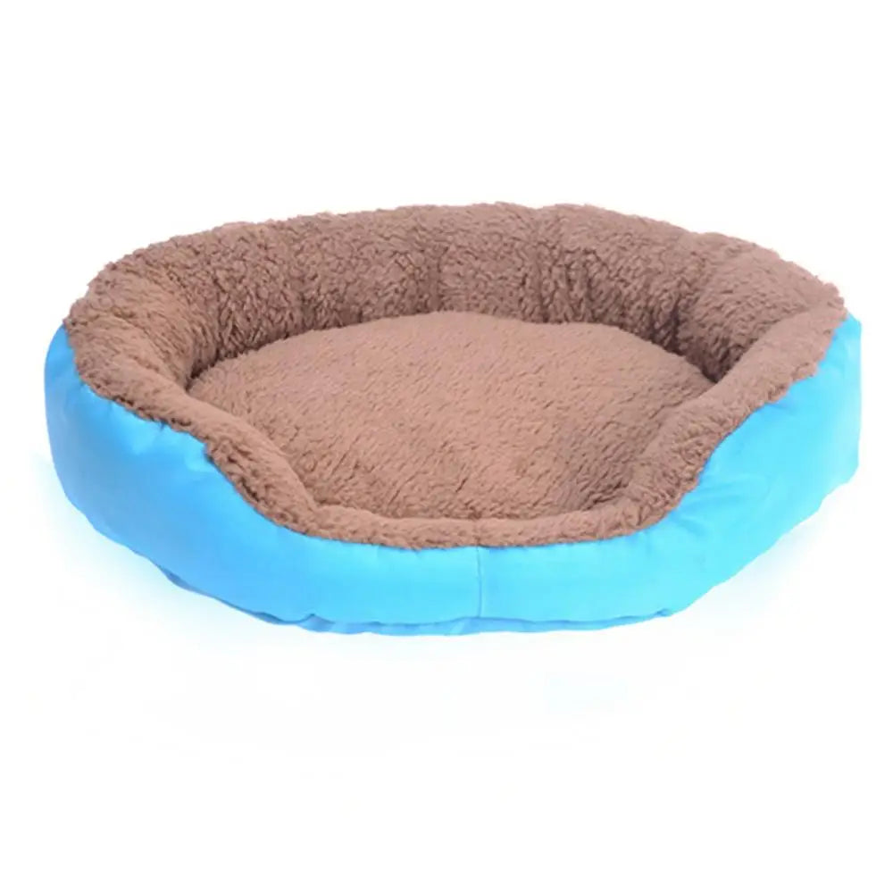 Super Soft Pet Bed Kennel Dog Round Cat Winter Warm Sleeping Bag Long Plush Puppy Cushion Mat Portable Cat Supplies 35/46 / 68cm