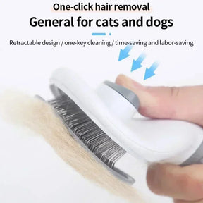 Non-Slip Grooming Brush  Dogs and Cats Pet Dog Grooming Equipment Hair Removal Brush Made of Stainless Steel Accessories Cat