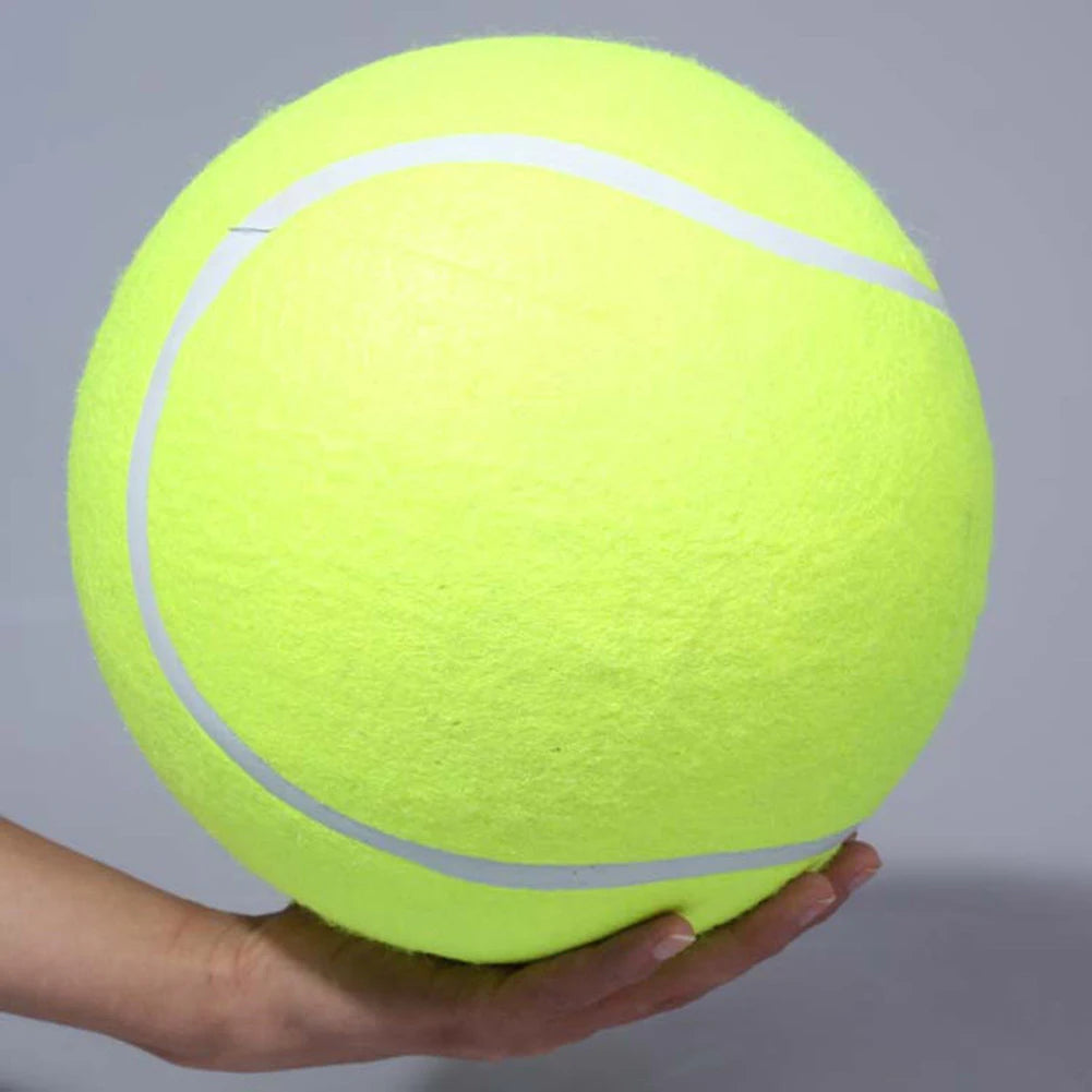 9.5 Inch Dog Tennis Ball Giant Pet Toys Big Inflatable Tennis Ball Dog Chewing Toy Giant Tennis Ball Kids Ball Pet Supplies