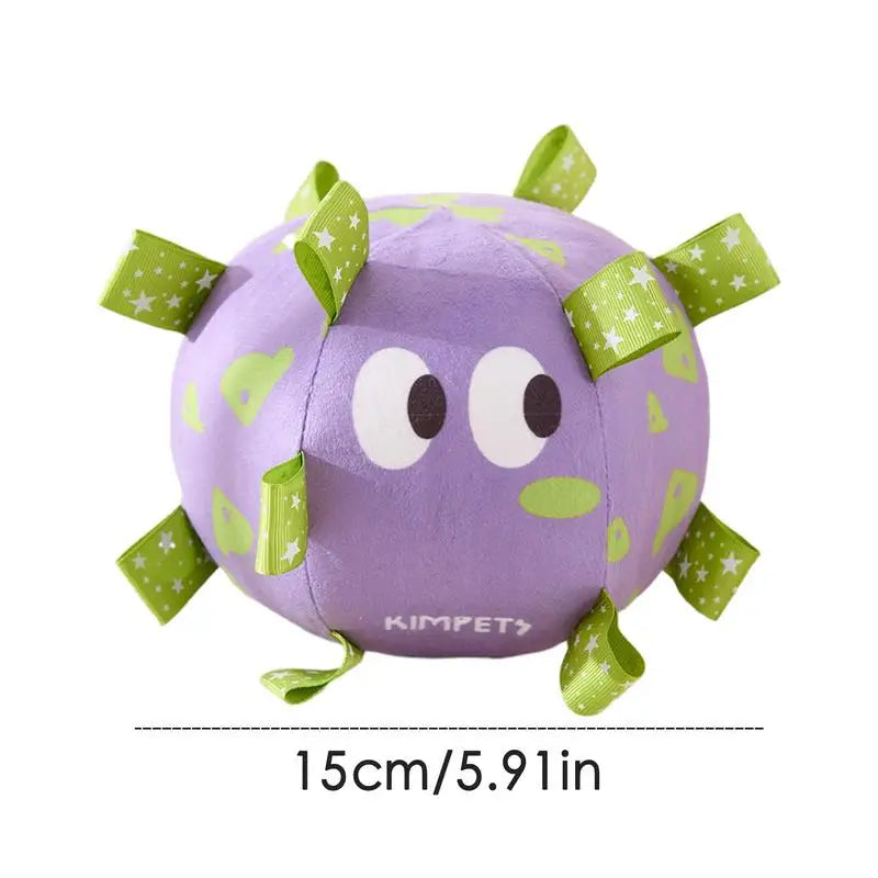 Dog Toy Plush Football Interactive Dog Toy Ball Built-in Bell Bite-Resistant Dog Training Special Ball Pet Ball Supplies