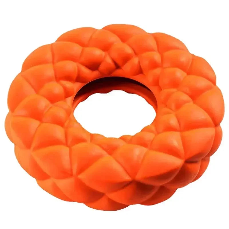 Pet Dog Chewing Toy Foraging Plate Rubber Ring Leak Feeder Resistant To Bite Molar Foraging Interactive Game Educational Toys