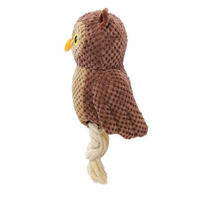 Owl Dog Toy Animals Chewing Toy Dog Toys Animals Chew Toy Interactive Soft Squeaky Puppy Toys for Small Medium Large Dogs Pet