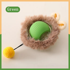 41776559489142Pet Interactive Cat Toy Ball Electric Rolling Ball Toy Cat Kitten Pet Automatic Teaser USB Rechargeable Training Toy Ball