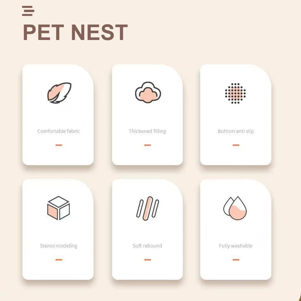 Luxury Dog Bed Paw Shape Plush Dog Mat Beds for Small Medium Large Dogs Kitten Supplies Pet Dog Calming Bed Washable Cushion