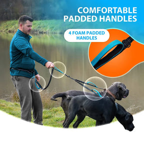 Hands-Free Double Dog Leash