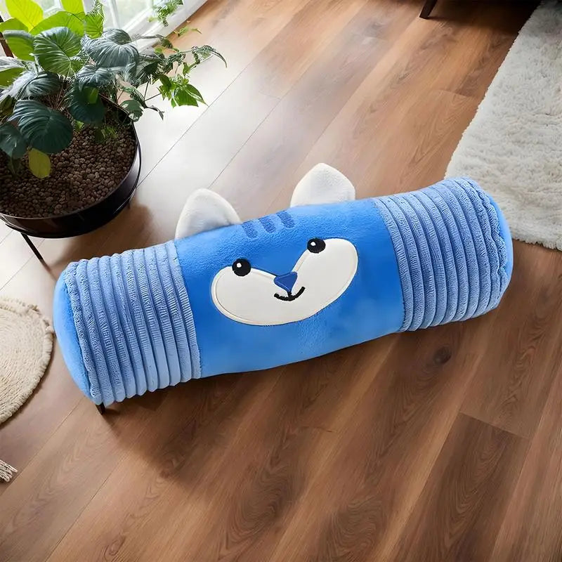 Puppy Chew Toys Plush Stuffed Animal Squeaky Toys Interactive Games Cylindrical Pillow Dog Squeakers Enrichment Pet Supplies For