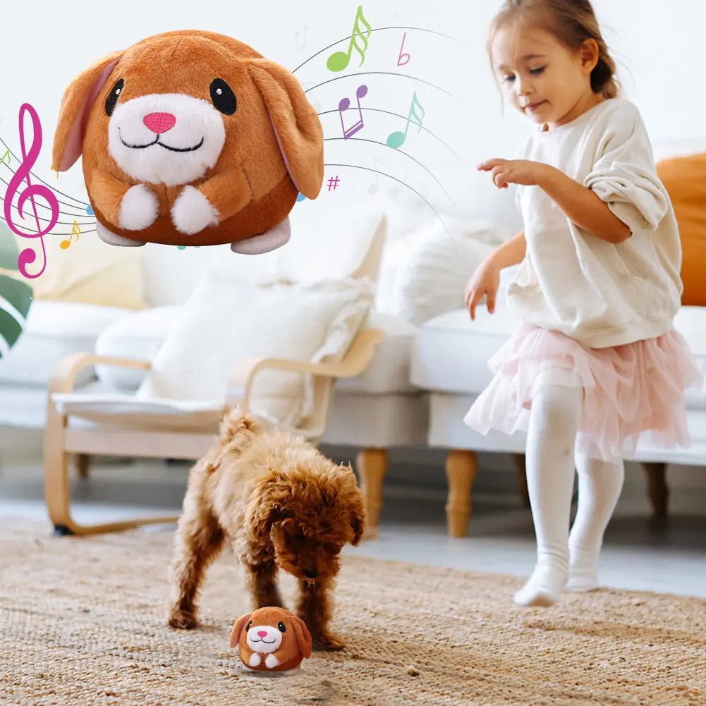 Cartoon Pig Moving Dog Toy