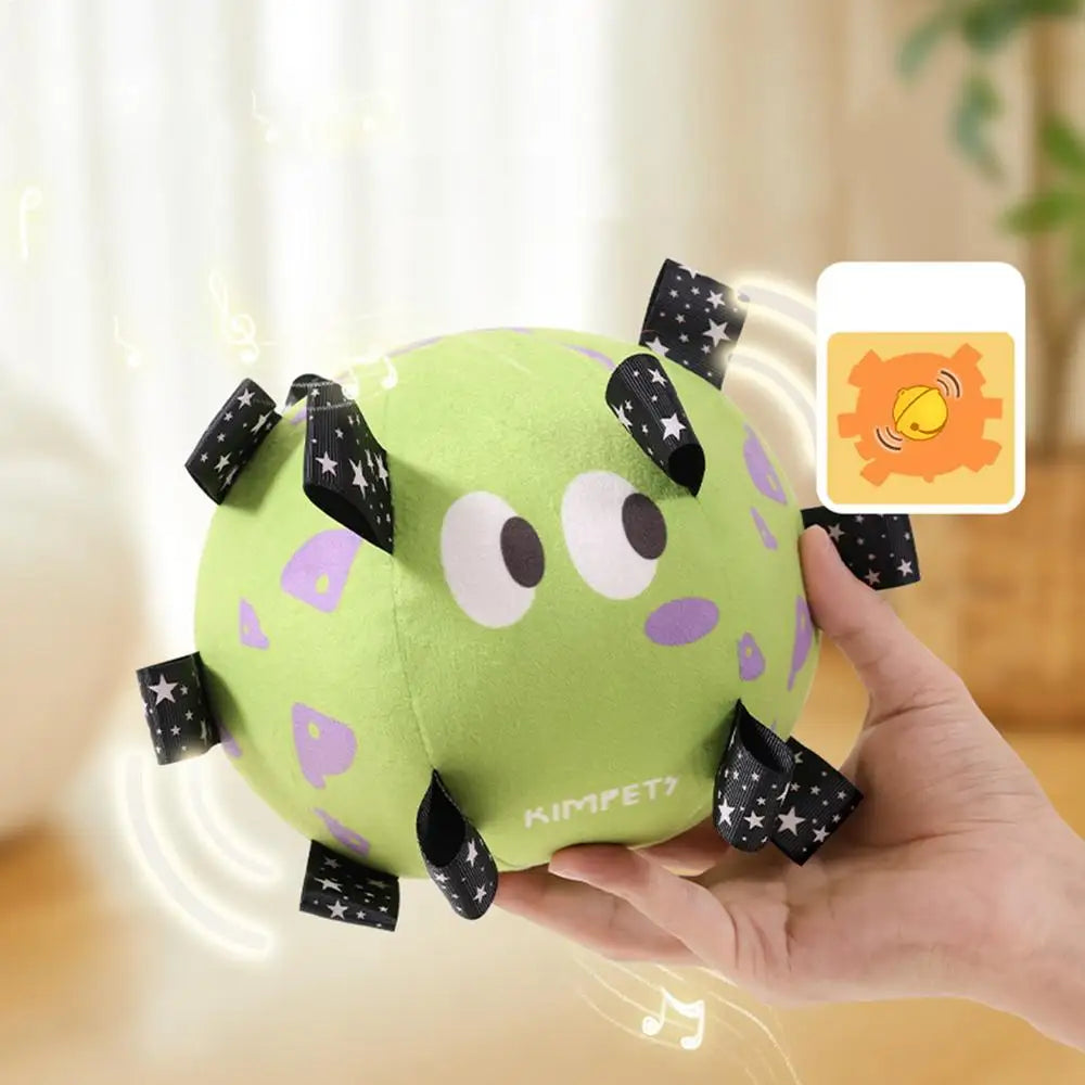 Dog Toy Plush Football Interactive Dog Toy Ball Built-in Bell Bite-Resistant Dog Training Special Ball Pet Ball Supplies