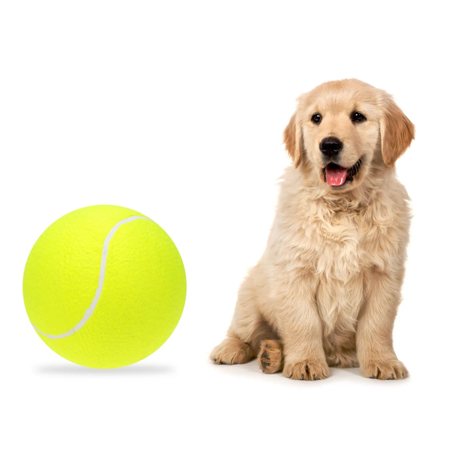 9.5 Inch Oversize Giant Tennis Balls Inflatable Tennis Ball Dog Toy Balls For Signature Children Adult Pets Dogs Cats Fun