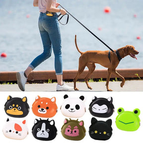 Silicone Pet Snack Bag Pet Feed Snack Reward Pocket Pack Waterproof Dog Food Dispenser for Pet Train Walk Outdoor Dog Food Bag