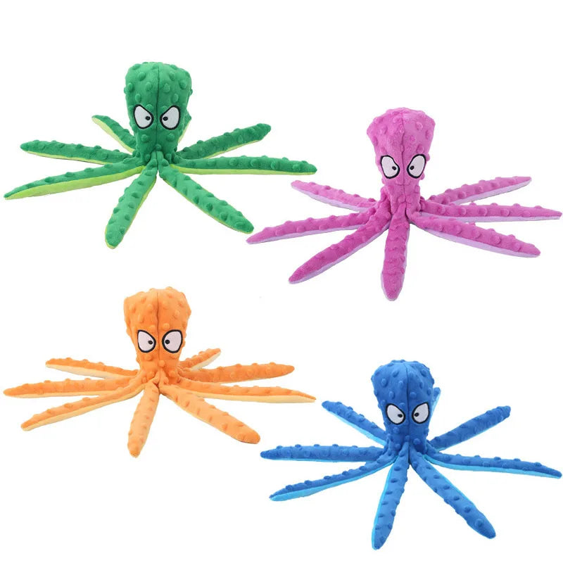 Pet Plush Octopus Puzzle Toy