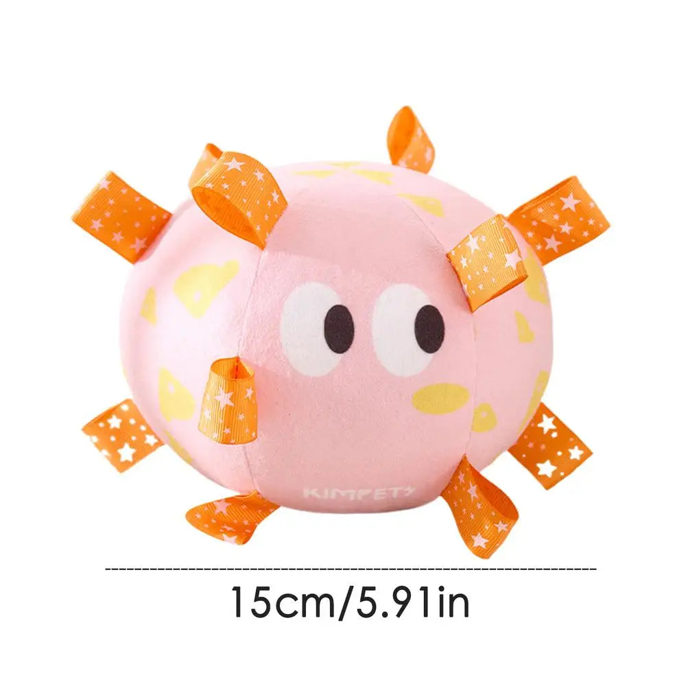 Dog Toy Plush Football Interactive Dog Toy Ball Built-in Bell Bite-Resistant Dog Training Special Ball Pet Ball Supplies