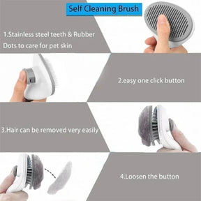 Non-Slip Grooming Brush  Dogs and Cats Pet Dog Grooming Equipment Hair Removal Brush Made of Stainless Steel Accessories Cat